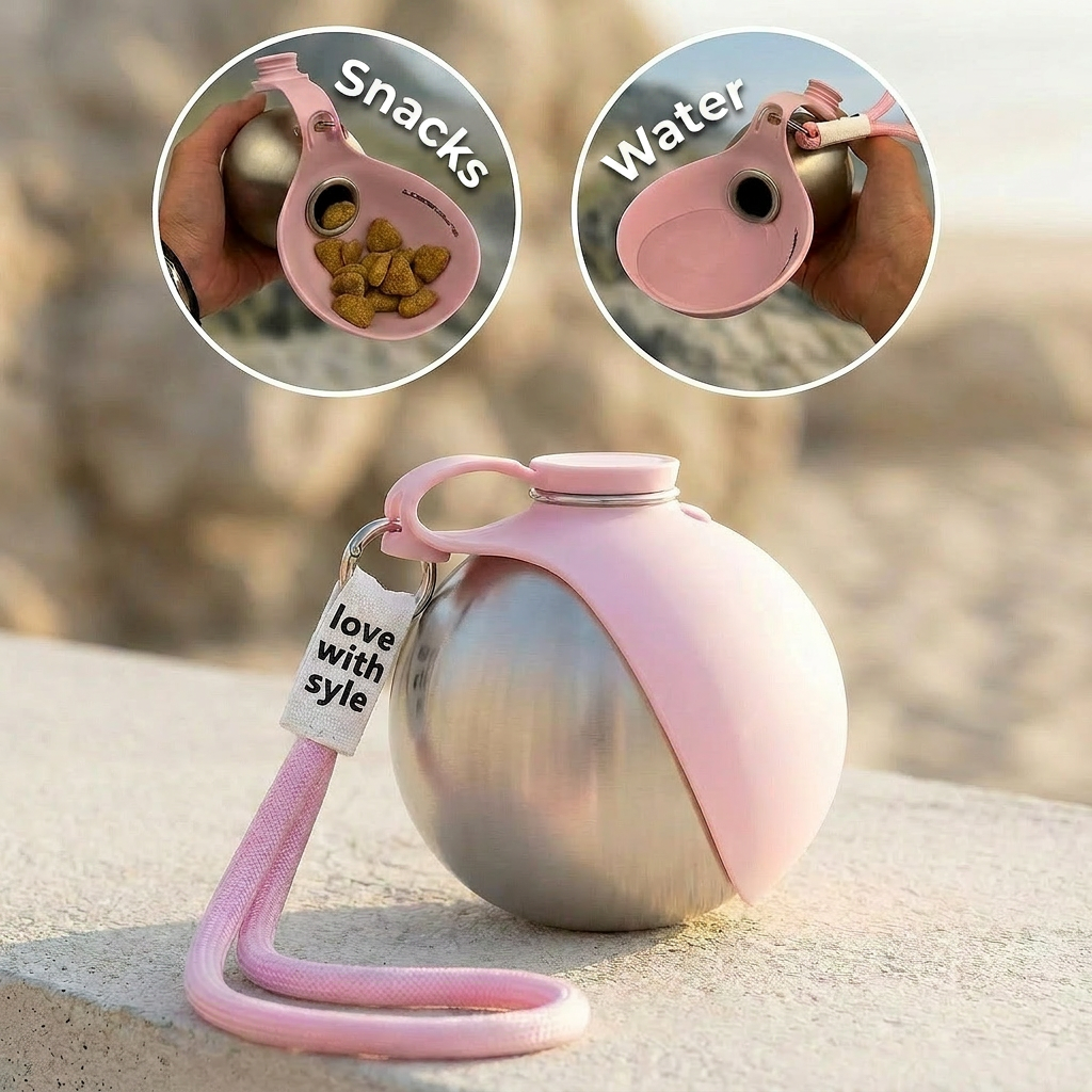 Petnello™ 2-in-1 Portable Dog Water Bottle